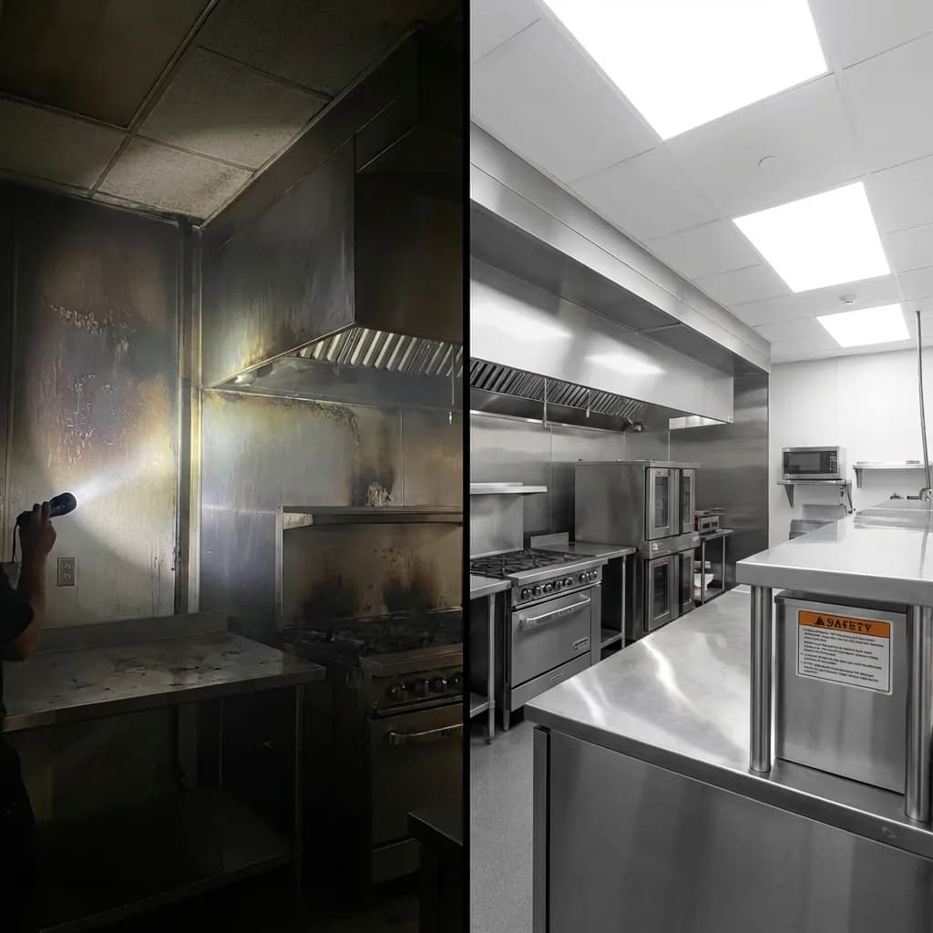 Case Study - Grease Fire Smoke Contamination – Hackensack Bistro