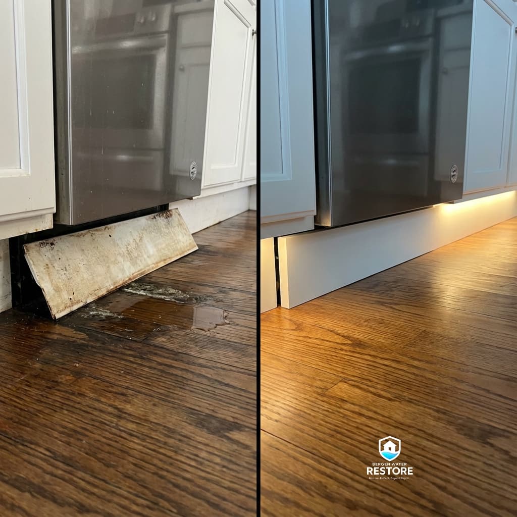 Kitchen Water Damage - Dishwasher Leak