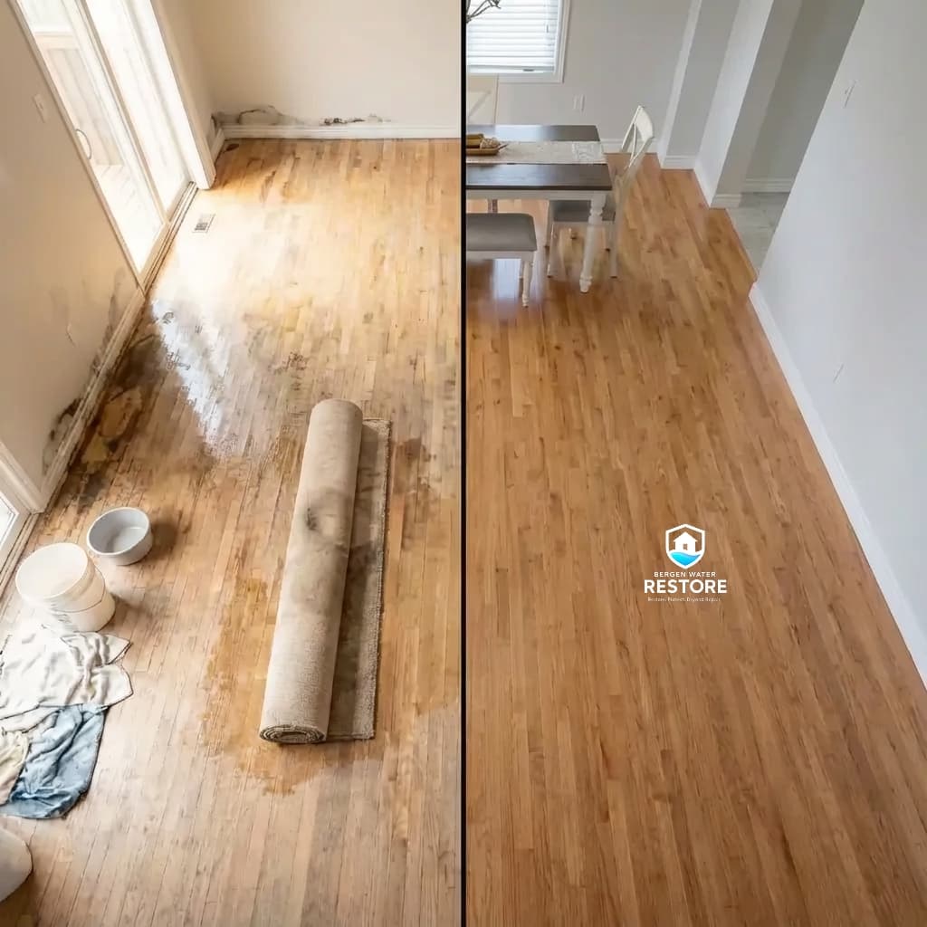 Living Room Water Damage